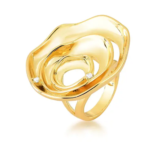 ANEL OVAL VAZADO COM CRISTAIS