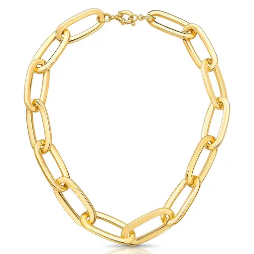 COLAR COM ELOS OVAIS LISOS