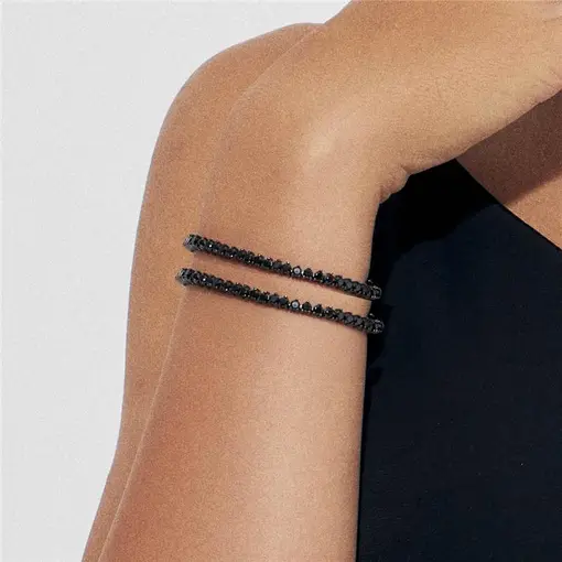 PULSEIRA RIVIERA COM CRISTAIS REDONDOS