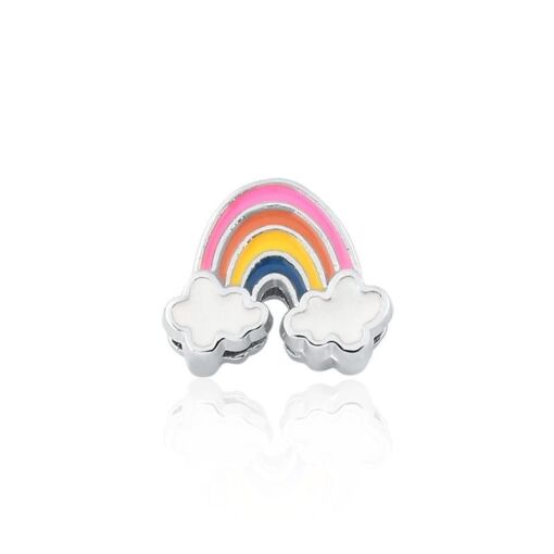 PINGENTE ESTEIRA KIDS ARCO-ÍRIS ESMALTADO