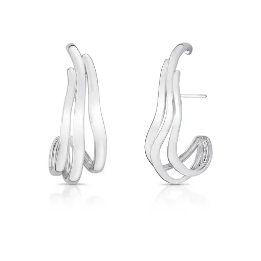 BRINCO EAR HOOK CURVO LISO VAZADO