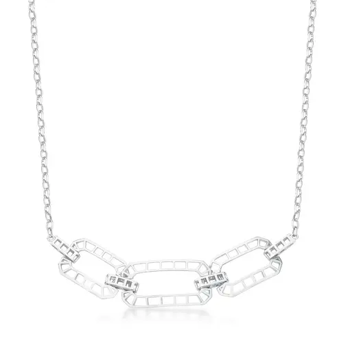 COLAR COM PINGENTES RETANGULARES TRABALHADOS