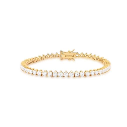 PULSEIRA RIVIERA COM CRISTAIS REDONDOS