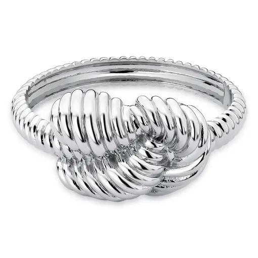 BRACELETE DE NÓ TRANÇADO E TEXTURIZADO LISO