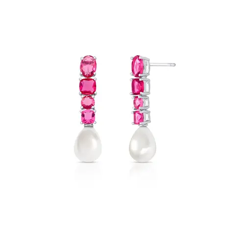 BRINCO COM CRISTAIS INTERCALADOS E PÉROLA SHELL