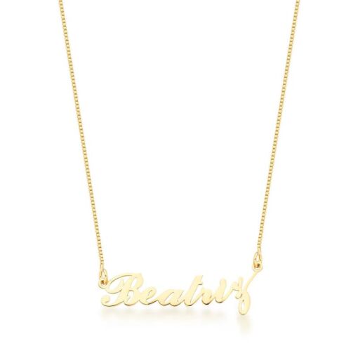 GARGANTILHA PERSONALIZADA NOME COM ATÉ 9 LETRAS