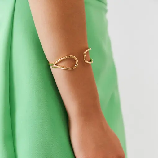 BRACELETE VAZADO COM ZIRCÔNIAS