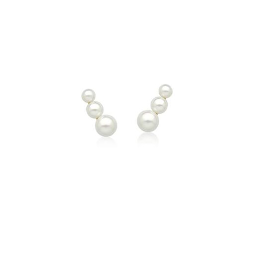 BRINCO EAR CUFF COM TRÊS PÉROLAS SHELL