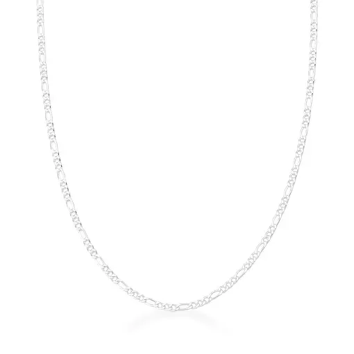 CORRENTE COM ELOS GROUMET 3X1 LISA PRATA LISA