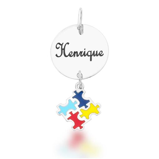 PINGENTE AUTISMO PERSONALIZADO COM NOME