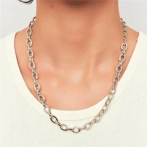 COLAR COM ELOS OVAIS LISOS