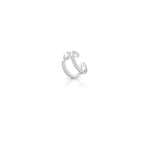 PIERCING DE ORELHA UNITÁRIO COM DUAS VOLTAS CRISTAL E ZIRCÔNIAS