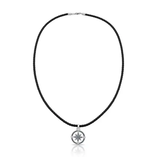 COLAR COM PINGENTE EM COURINO DE ESTRELA AÇO