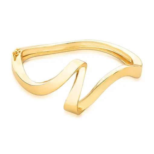 BRACELETE CURVO ESPIRAL E LISO