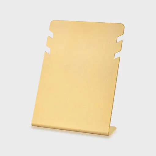EXPOSITOR PARA DOIS COLARES METAL ZAMAC NA COR BRONZE