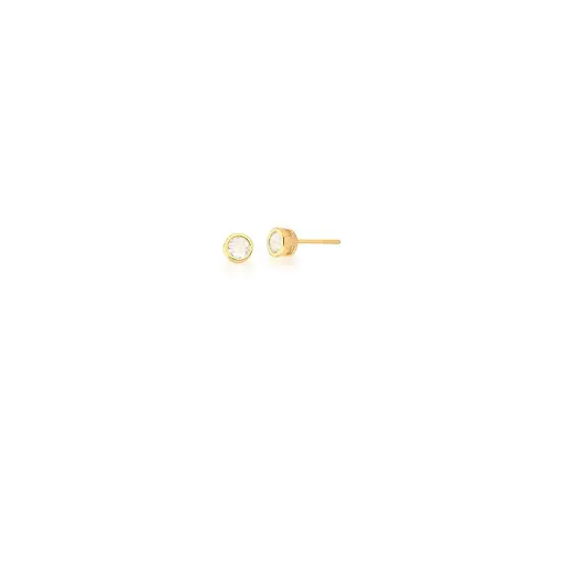 CONJUNTO BRINCO E COLAR COM PINGENTE REDONDO BANHADO A OURO