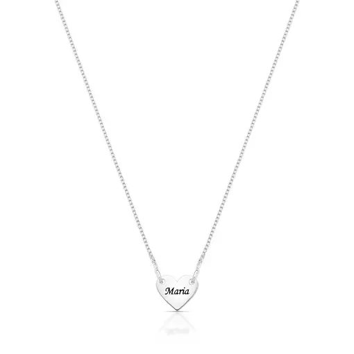 GARGANTILHA CORAÇÃO PERSONALIZADA COM 1 NOME