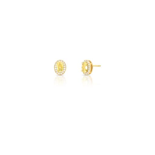 BRINCO COM CRISTAL OVAL E ZIRCÔNIAS
