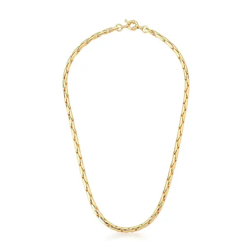 CORRENTE COM ELOS PALMEIRINHA LISA BANHADA A OURO