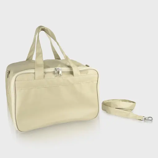 BOLSA COM 5 BANDEJAS EM FACTO NA COR PÉROLA