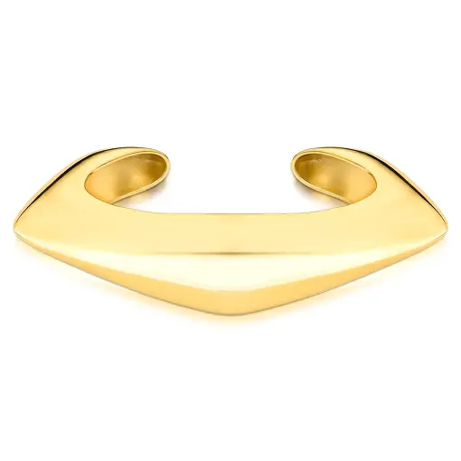 BRACELETE CURVO ABAULADO E LISO