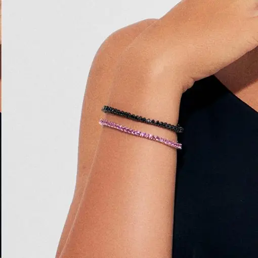 PULSEIRA RIVIERA COM CRISTAIS REDONDOS