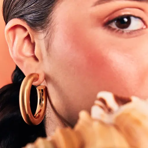 MEIA ARGOLA ABAULADA ACETINADA