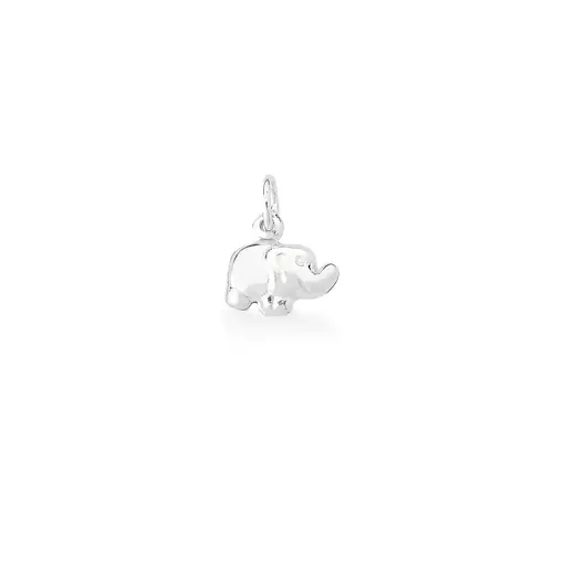 PINGENTE DE ELEFANTE LISO PRATA LISA