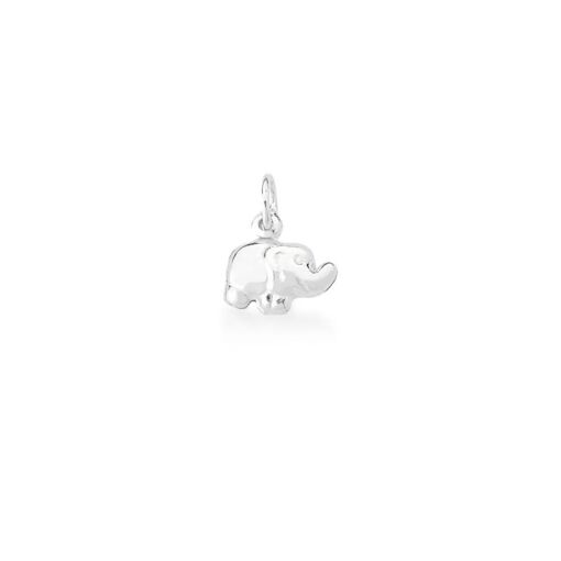 PINGENTE DE ELEFANTE LISO PRATA LISA