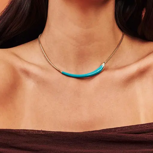COLAR COM FORMA CURVA ESMALTADA