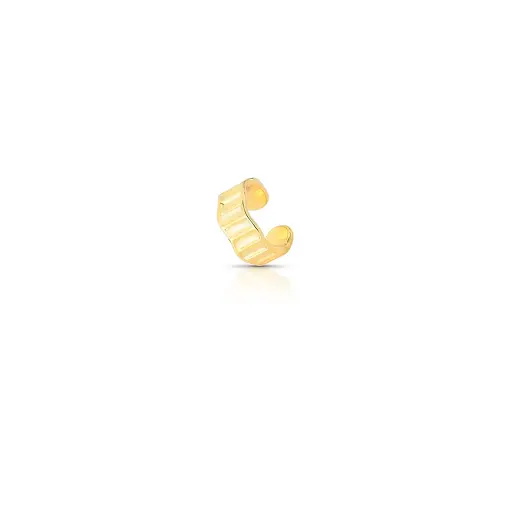 PIERCING DE ORELHA UNITÁRIO CURVO E TEXTURIZADO