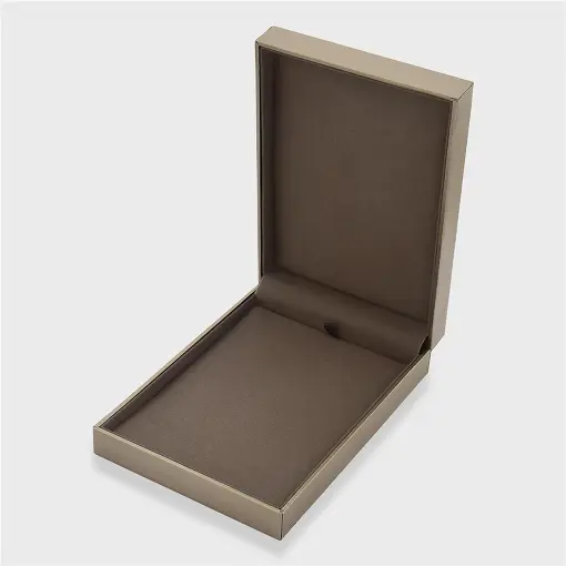 ESTOJO EM MADEIRA MARROM CINTILANTE PARA CONJUNTO