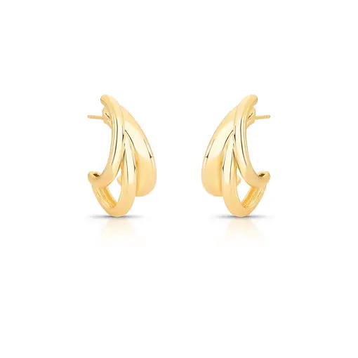 MEIA ARGOLA COM TRÊS VOLTAS LISAS