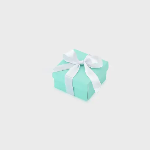 EMBALAGEM DE PAPEL NA COR TURQUESA PARA ANEL,C/ 40 UNIDADES