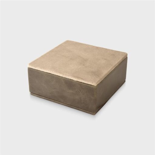 EXPOSITOR EM VELUDO BELGA CINZA CUBO P