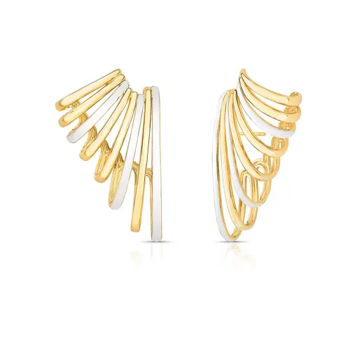 BRINCO EAR HOOK OITO VOLTAS VAZADO