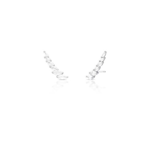 BRINCO EAR CUFF COM SEIS CRISTAIS EM NAVETE