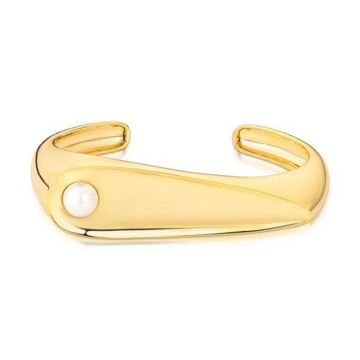 BRACELETE DE GOTA COM PÉROLA SHELL E ABERTURA