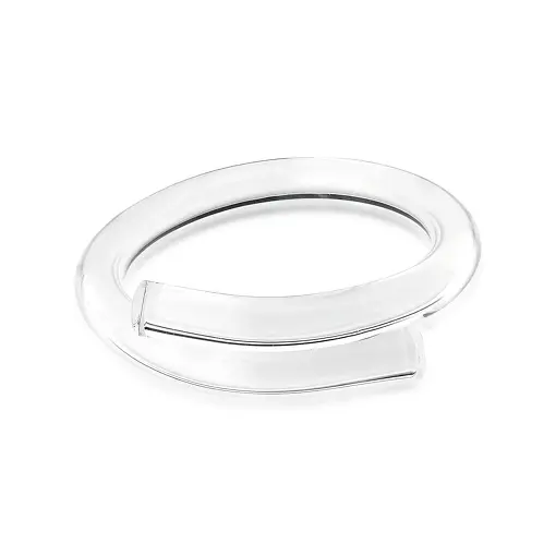 BRACELETE DUAS VOLTAS EM ACRÍLICO INCOLOR