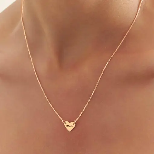 GARGANTILHA CORAÇÃO PERSONALIZADA COM 1 NOME